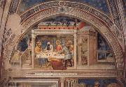 GIOVANNI DA MILANO Scenes out of life Christs  Christ in the house Simons, 2 Halfte 14 centuries. oil painting artist